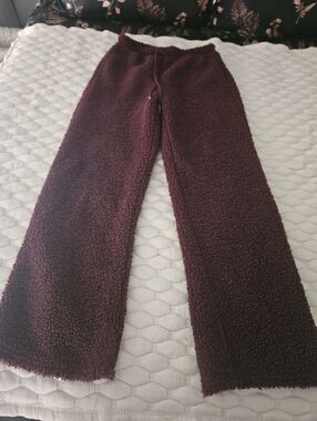 No Boundaries Plush Sherpa Jacket in Deep Burgundy